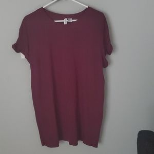 Magenta Oversized T Shirt